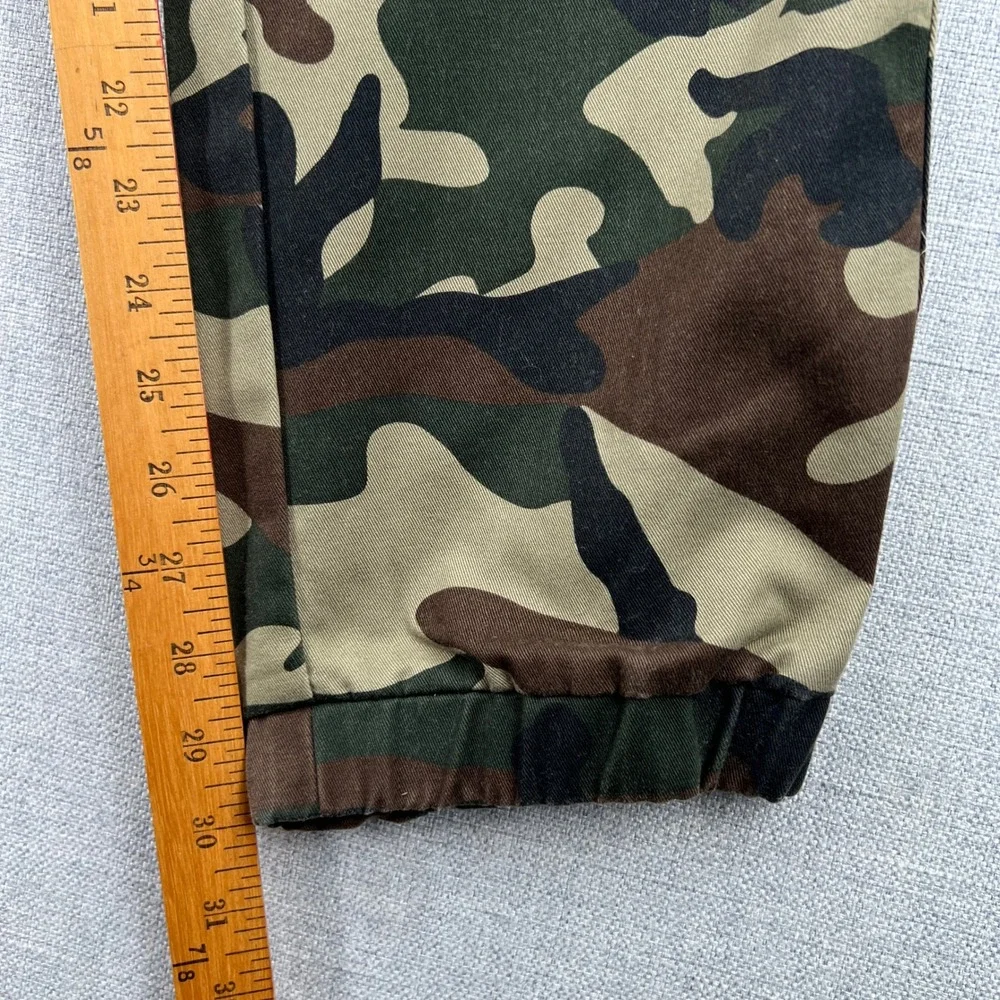 True Religion Camo Cargo Jogger Pants Mens Large Green Brown Hunting Streetwear